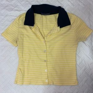 brandy melville yellow caroline top !